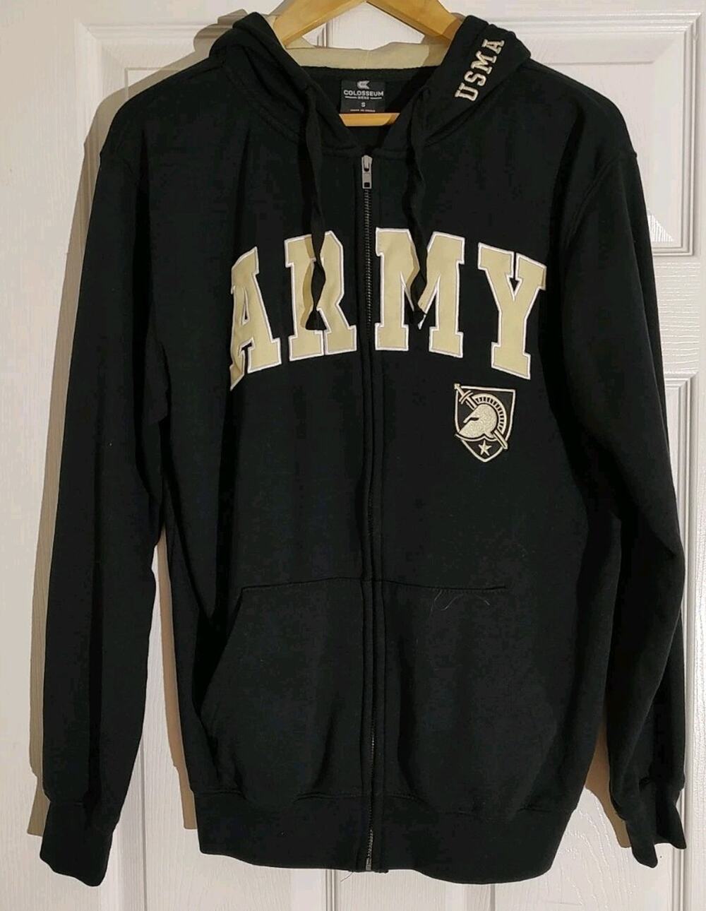 Men's Army Black Knights Full Zip Hoodie - Small
